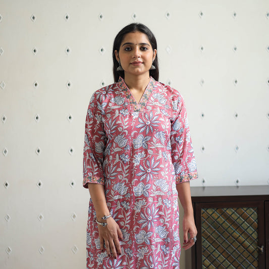 Sanganeri print Kurta