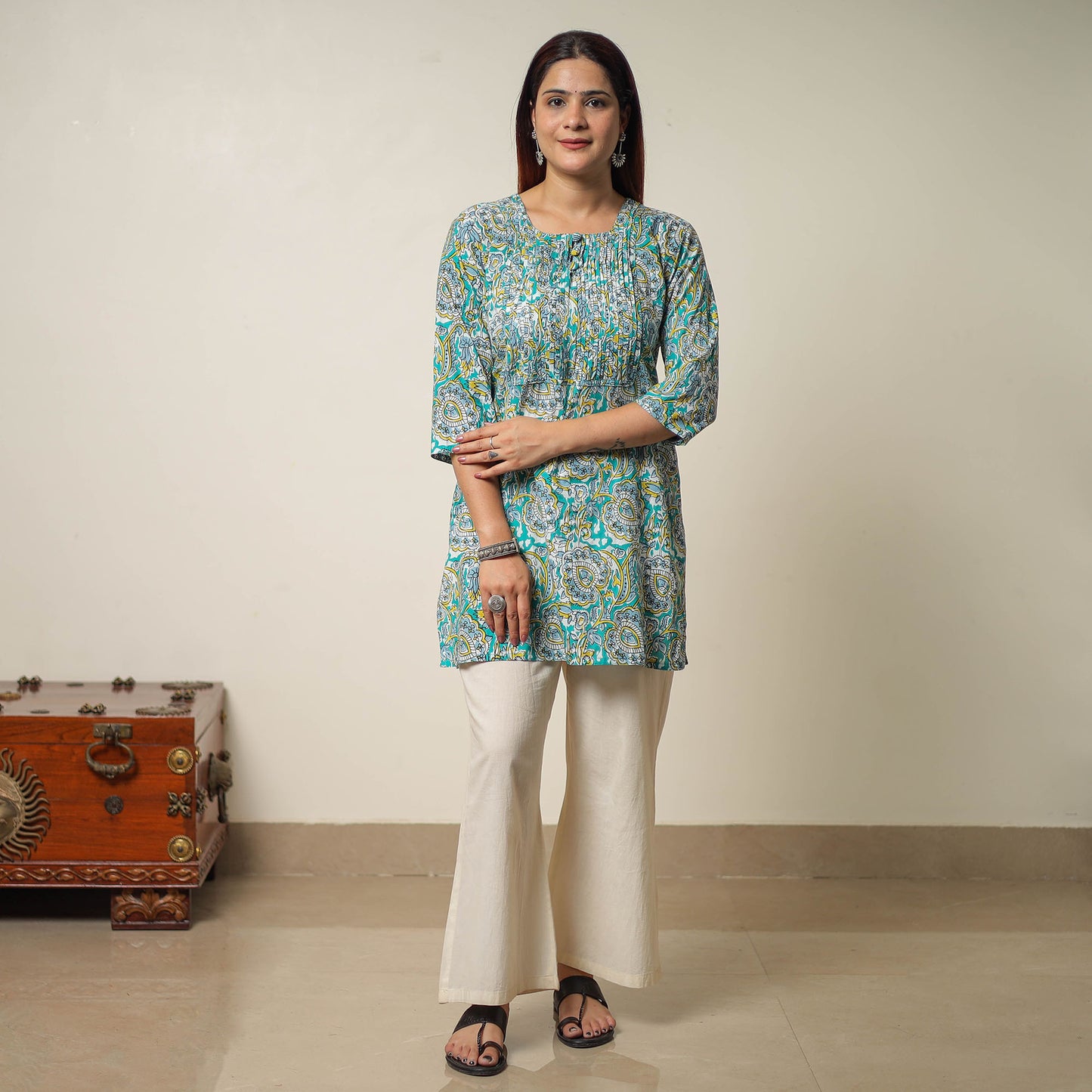 sanganeri printed kurta