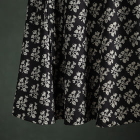 Bagru Hand Block Print Natural Dyed Cotton Wrap Around Skirt 32