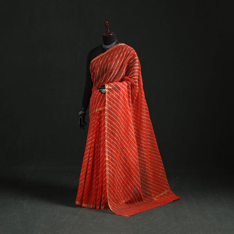 Tie-Dye Kota Doria Cotton Leheriya Saree 11