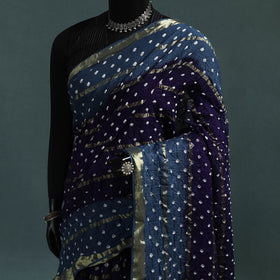 Kutch Tie-Dye Bandhani Cotton Saree with Blouse Piece 17