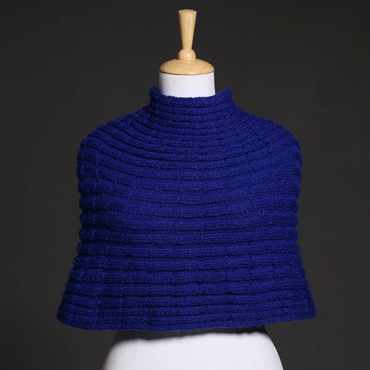 Blue - Kumaun Hand Knitted Woolen Shrug