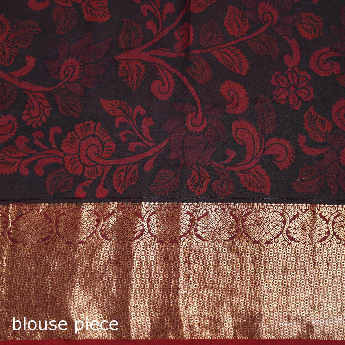 Kanjeevaram Pure Handloom Mulberry Silk Handpainted Srikalahasti Pen Kalamkari Saree with Zari Work 16