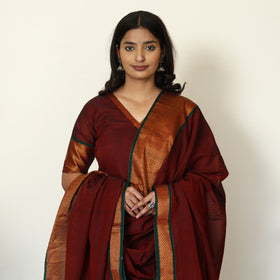 Buy Cotton Maroon Dharwad Kurta Set with Palazzo & Dupatta