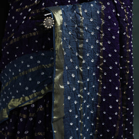 Kutch Tie-Dye Bandhani Cotton Saree with Blouse Piece 17