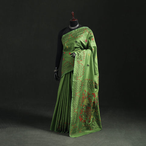 Hand Embroidered Silk Saree 75