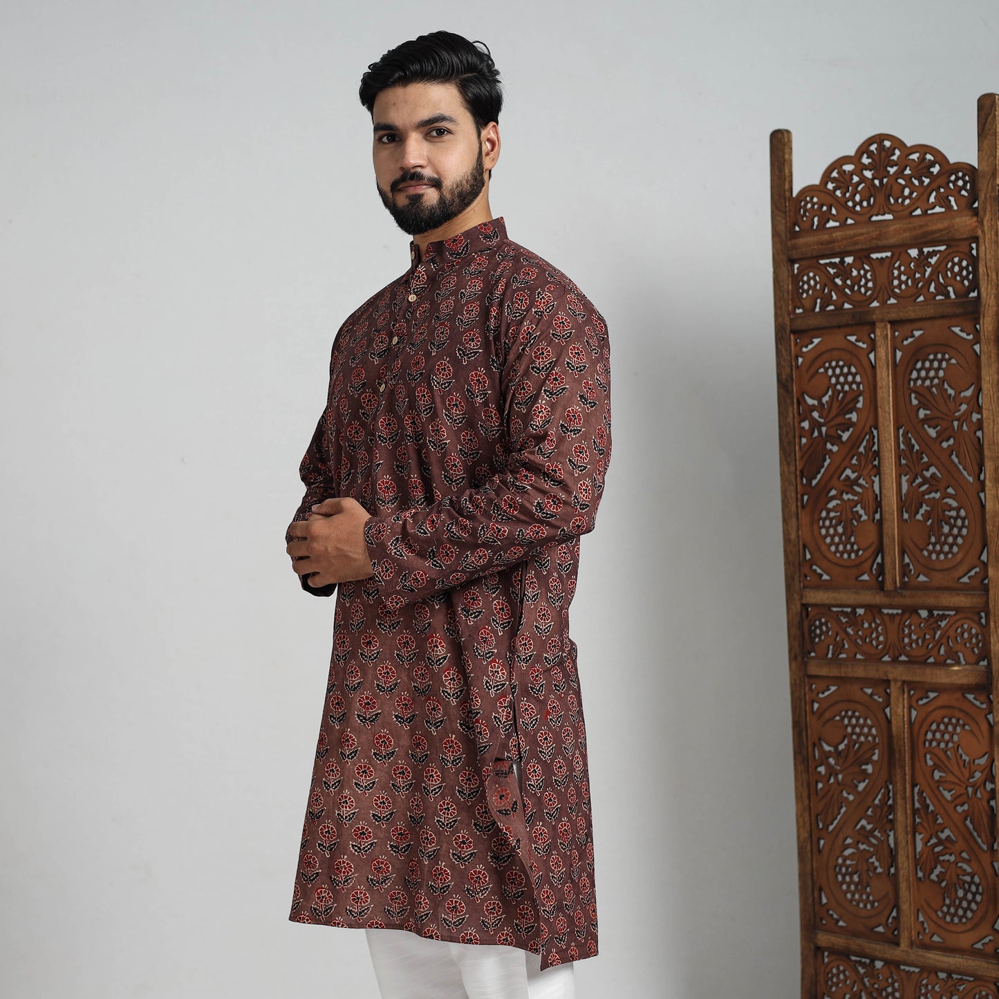 ajrakh Men's Long kurta