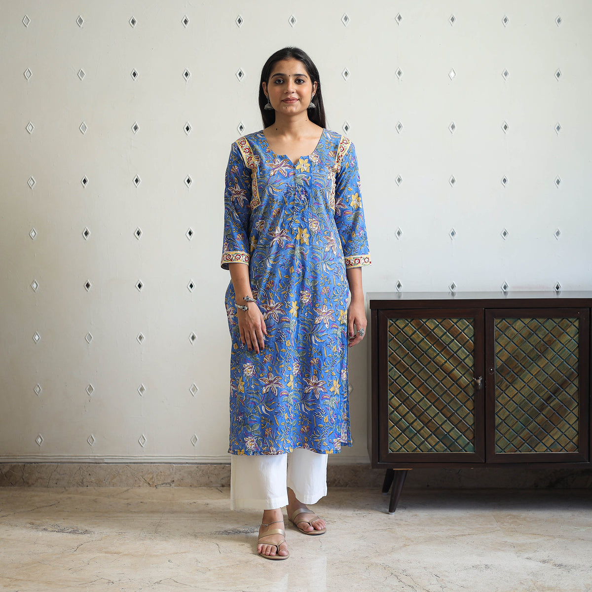 Sanganeri print Kurta