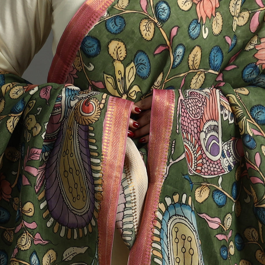 Kalamkari Handpainted Dupatta