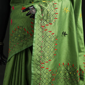 Hand Embroidered Silk Saree 75