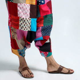 patchwork harem pant