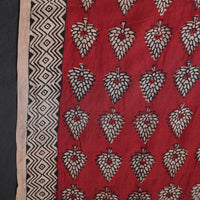 Red - Mulberry Silk Bagh Print Fabric 12