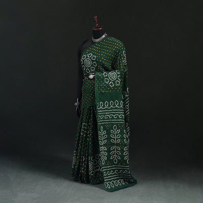 Kutch Bandhani Tie-Dye Cotton Saree 31