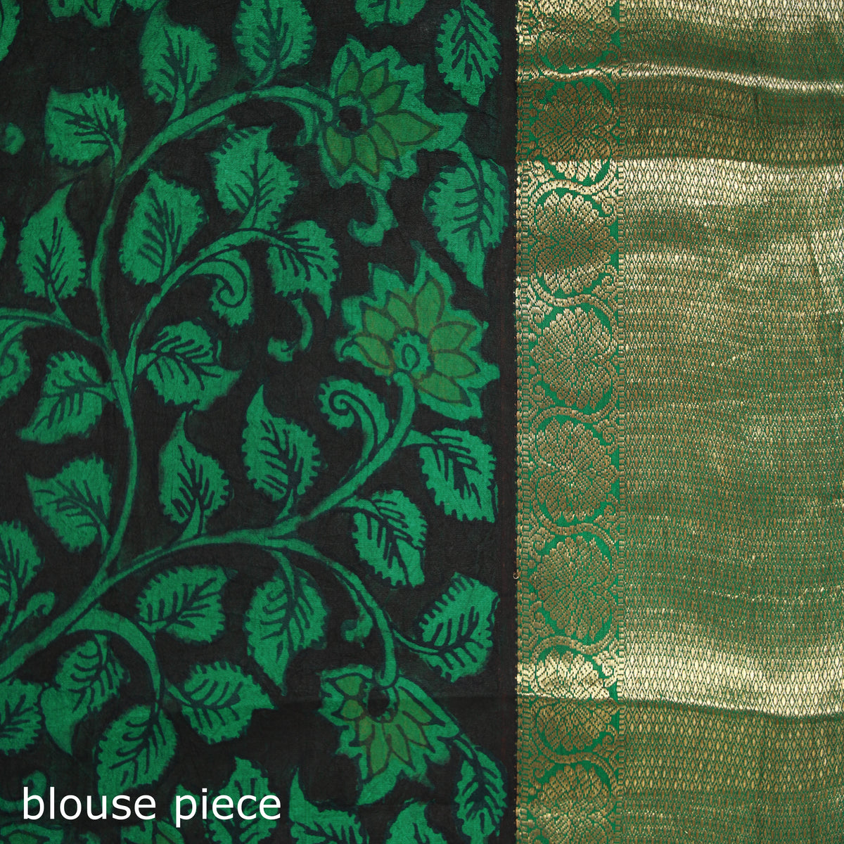 Kanjeevaram Pure Handloom Mulberry Silk Handpainted Srikalahasti Pen Kalamkari Saree with Zari Work 17