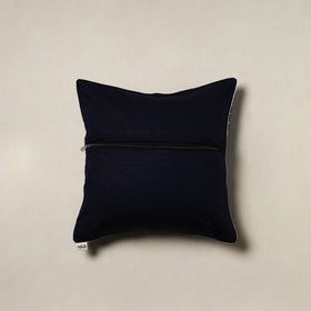 Indigo Bagru Hand Block Print Cushion Cover (16 x 16 in) 59