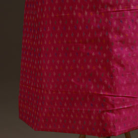 Pochampally Ikat Handloom Sico Unstitched Dress Material: Kurta with Dupatta 19
