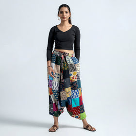 patchwork harem pant