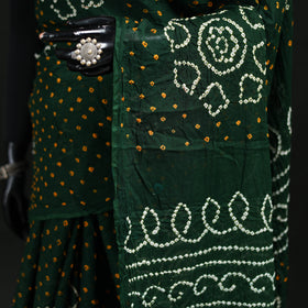 Kutch Bandhani Tie-Dye Cotton Saree 31