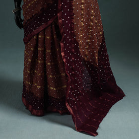 Kutch Tie-Dye Bandhani Cotton Saree with Blouse Piece 18