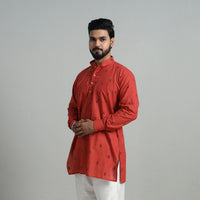 Cotton Short Jacquard Kurta for Men 04