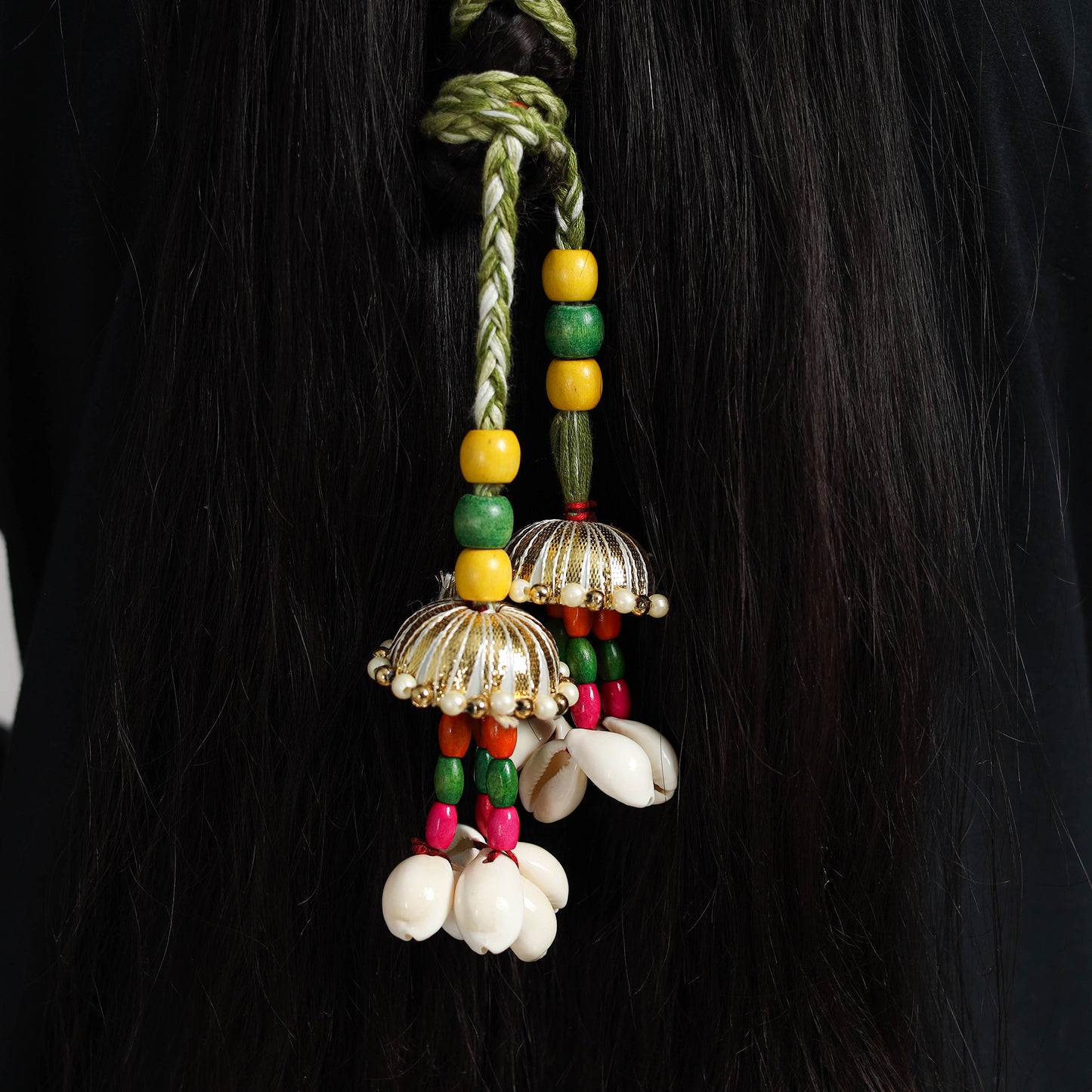 Thread Braided & Bead Work Hair Parandi 04