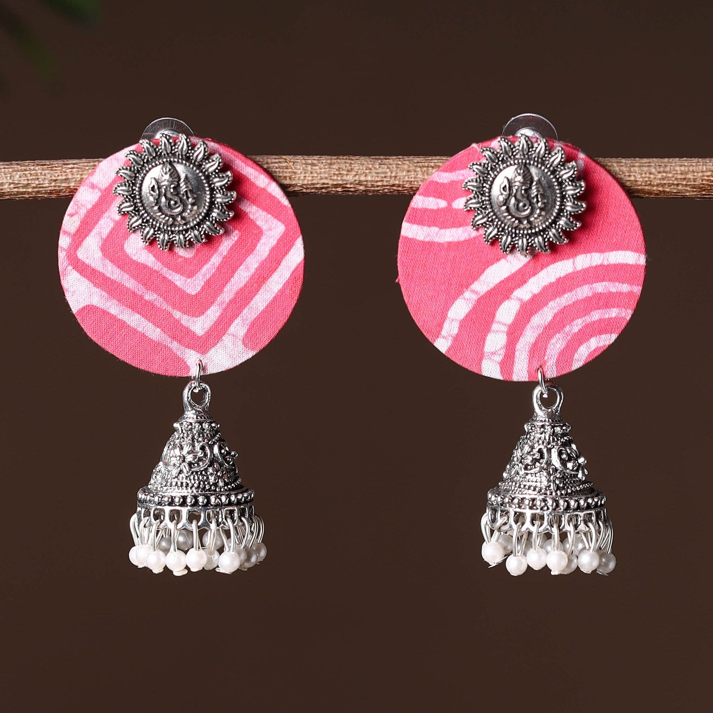 Handcrafted Fabart GS Jhumki Earrings 02