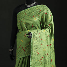 Hand Embroidered Silk Saree 76