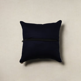 Indigo Bagru Hand Block Print Cushion Cover (16 x 16 in) 60