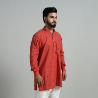 Cotton Short Jacquard Kurta for Men 04