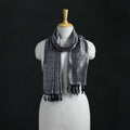 Handwoven Banarasi Pure Silk Stole with Tassels 01