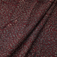 Maroon - Mulberry Silk Bagh Print Fabric 14