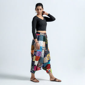 patchwork harem pant