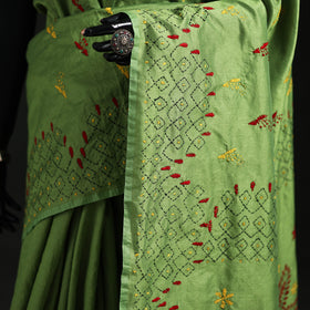 Hand Embroidered Silk Saree 76
