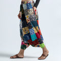 patchwork harem pant
