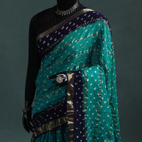 Kutch Tie-Dye Bandhani Cotton Saree with Blouse Piece 19