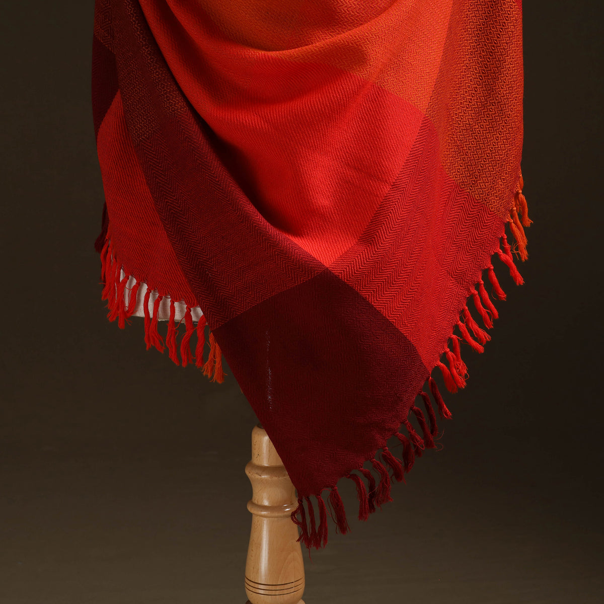 Kumaun Handwoven Pure Merino Wool Shawl 12