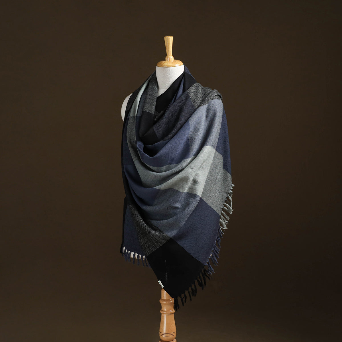 Kumaun Handwoven Pure Merino Wool Shawl 13