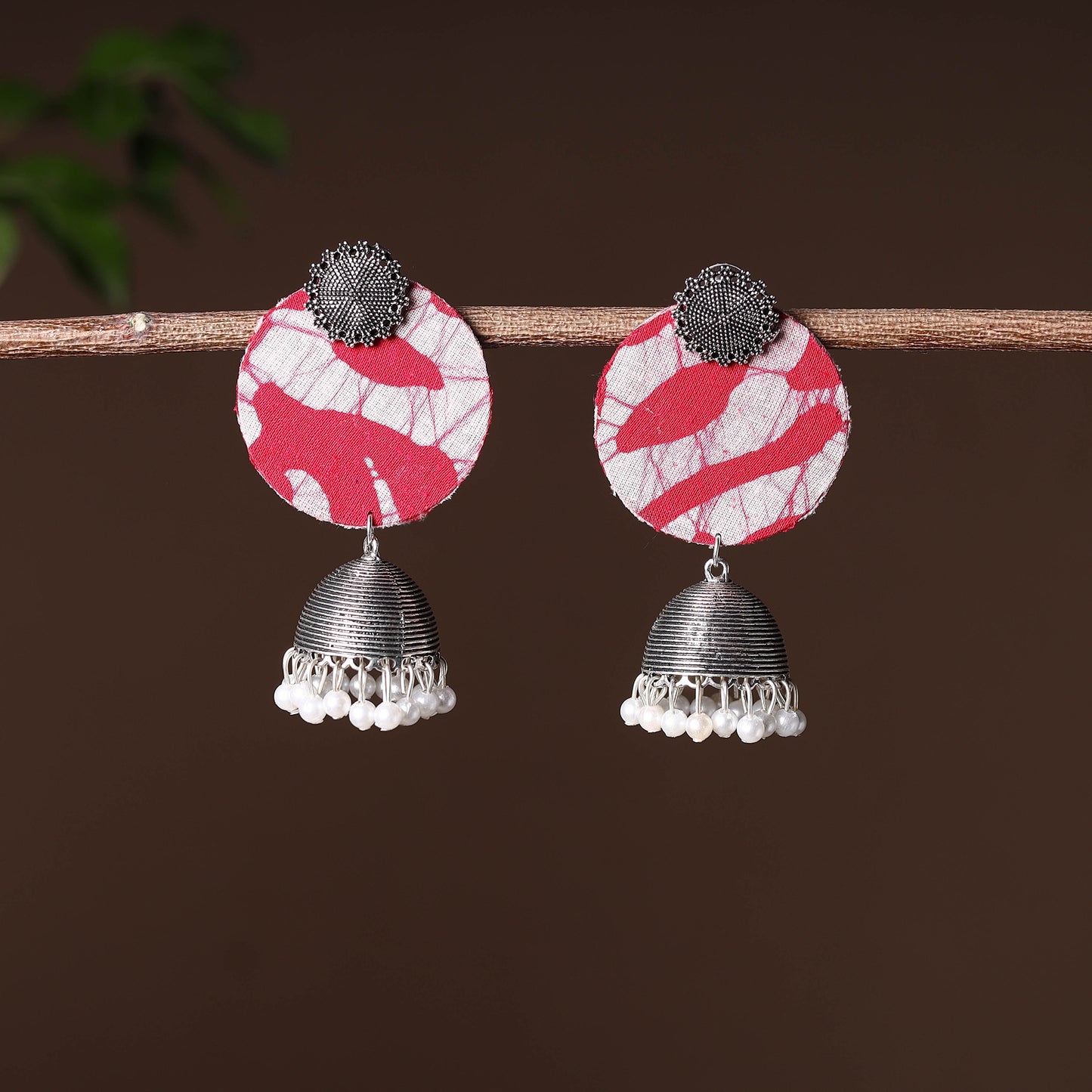 Handcrafted Fabart GS Jhumki Earrings 04