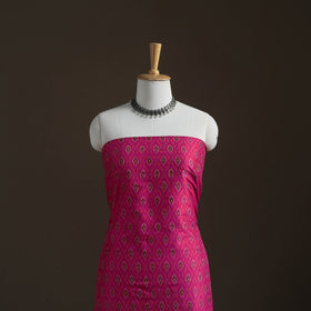 Pochampally Ikat Handloom Sico Unstitched Dress Material: Kurta with Dupatta 20