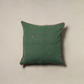 Handwoven Kala Cotton Mirror Work Cushion Cover (16 x 16 in) 61