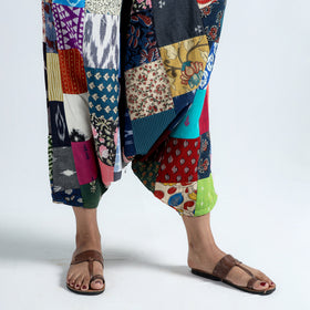 patchwork harem pant