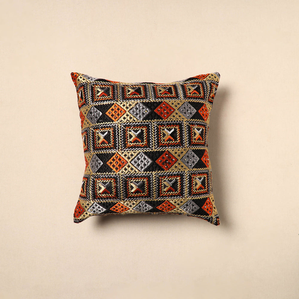 Phulkari Cushion Cover