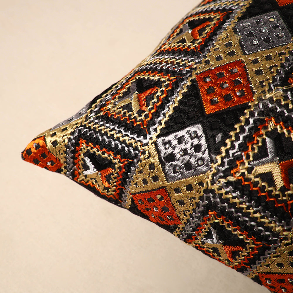 Phulkari Cushion Cover