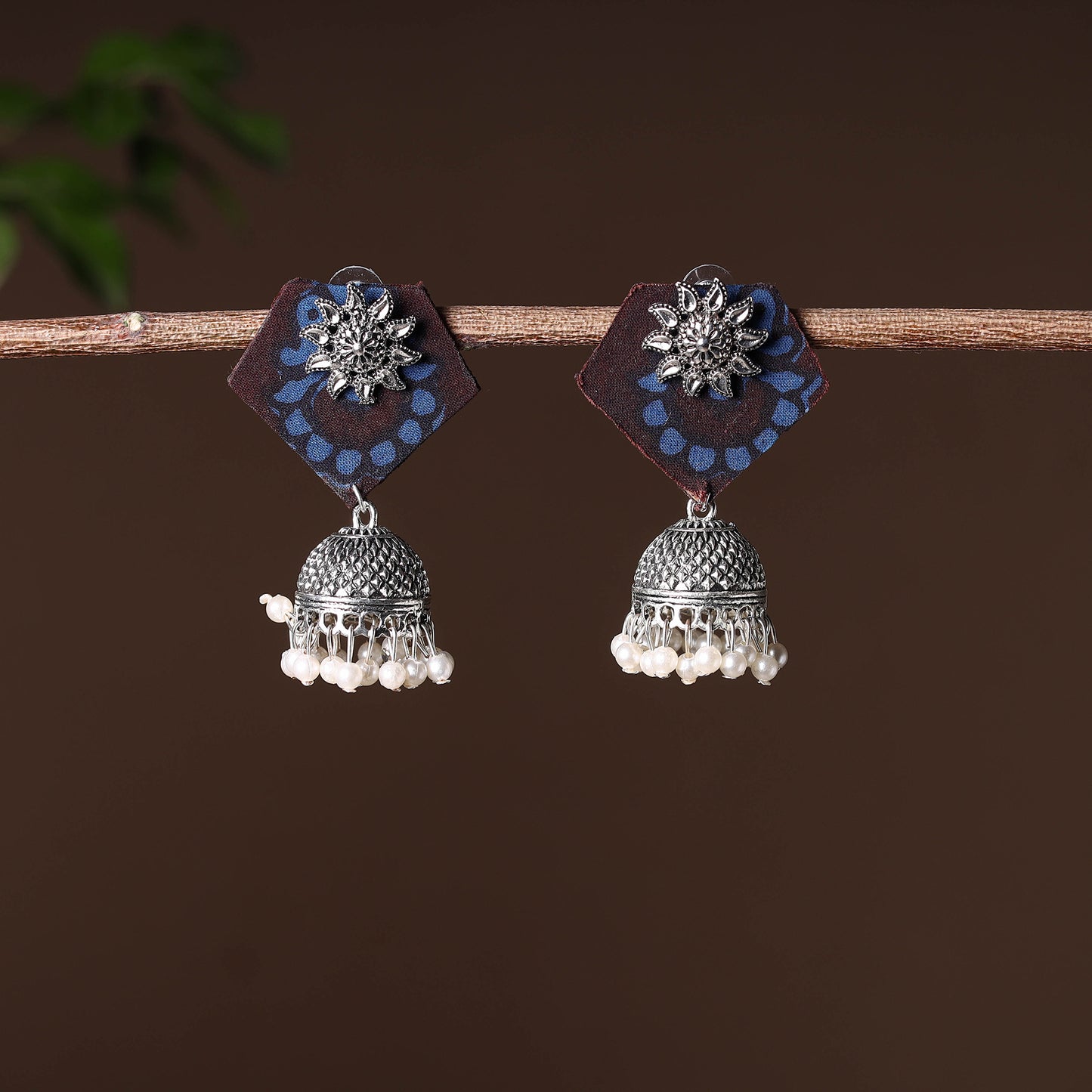 Handcrafted Fabart GS Jhumki Earrings 06