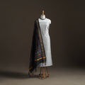 Pochampally Ikat Handloom Sico Unstitched Dress Material: Kurta with Dupatta 21