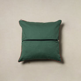 Handwoven Kala Cotton Mirror Work Cushion Cover (16 x 16 in) 61