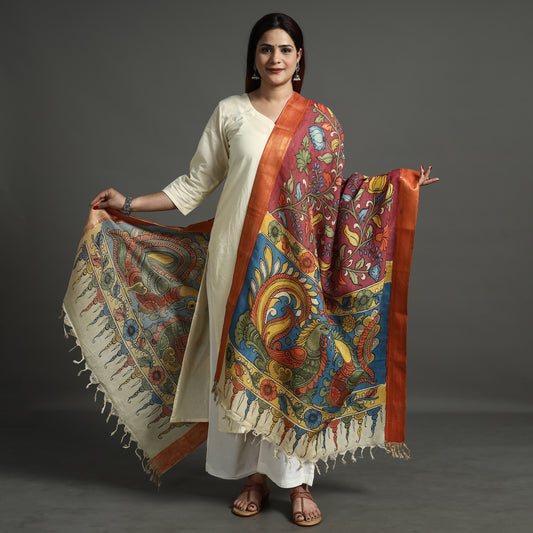 Kalamkari Handpainted Dupatta