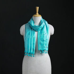 Handwoven Banarasi Pure Silk Stole with Tassels 03