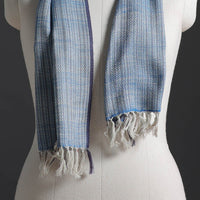 Blue - Kumaun Handwoven Pure Merino Wool Scarf 228