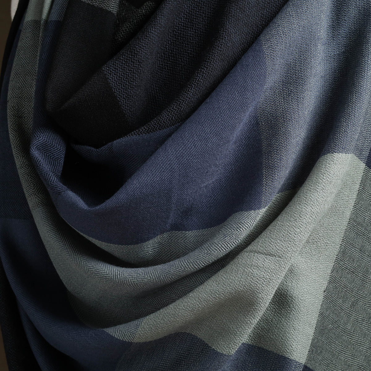 Kumaun Handwoven Pure Merino Wool Shawl 13